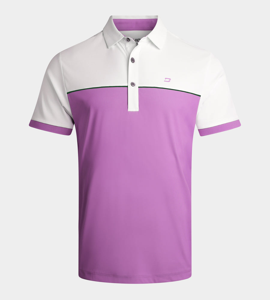 VENTO POLO - MULBERRY/WHITE