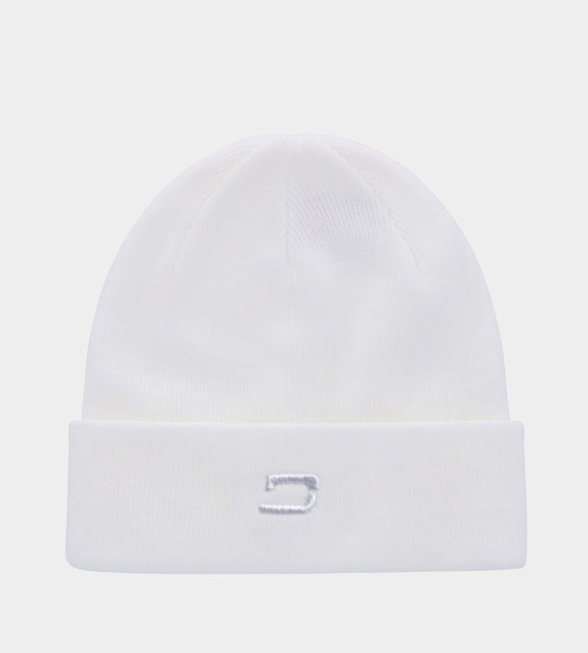 VINTAGE GOLF BEANIE - BLANC