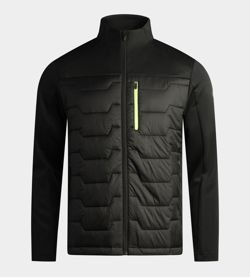 WALTER JACKET - NOIR/CITRON VERT
