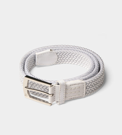 LADIES WEBBED BELT - BLANC