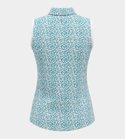 LADIES HEART SLEEVELESS POLO - SARCELLE