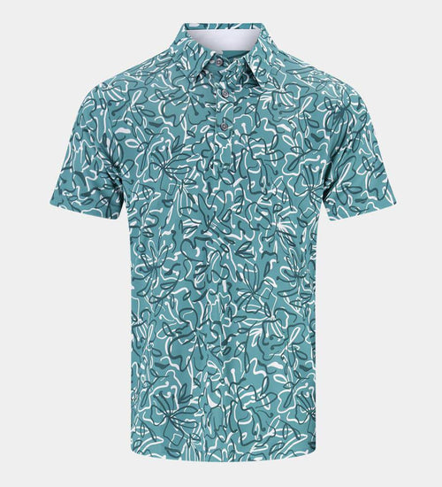 ABSTRACT FLORAL POLO - SALIE