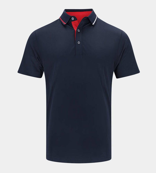 Men's Band Polo in Navy | Golf Lightweight Polo Shirts | Druids