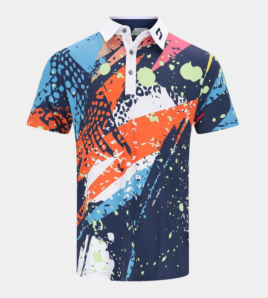 Men's Crazee Polo In White Colour Golf Polo Shirts Druids