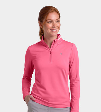 LADIES FAIRWAY FLEX MIDLAYER - ROSE