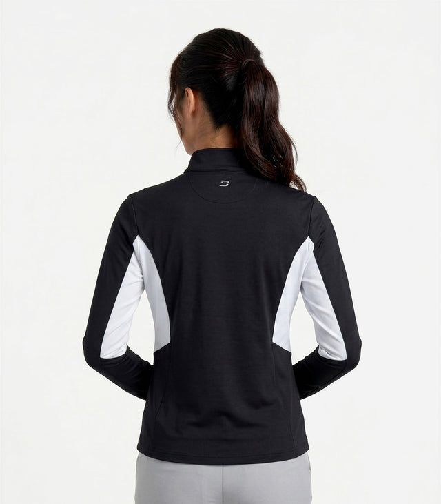 LADIES BREEZY MIDLAYER - BLACK