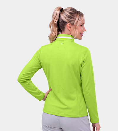 LADIES FAIRWAY FLEX MIDLAYER - CITRON VERT