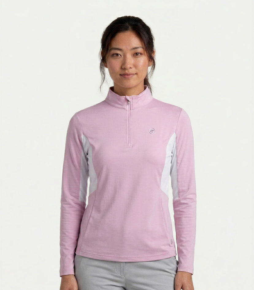 LADIES BREEZY MIDLAYER - BLUSH