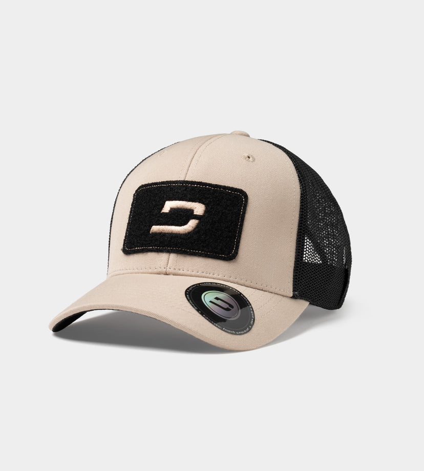 OAK VELCRO CAP - TAN / ZWART