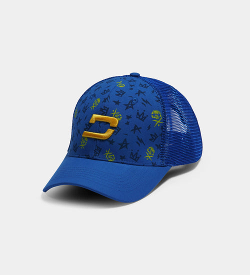 GRUNGE SKULLZ CAP - BLUE