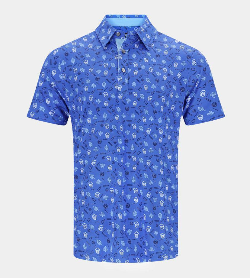 HOPS N BARLEY POLO - BLUE