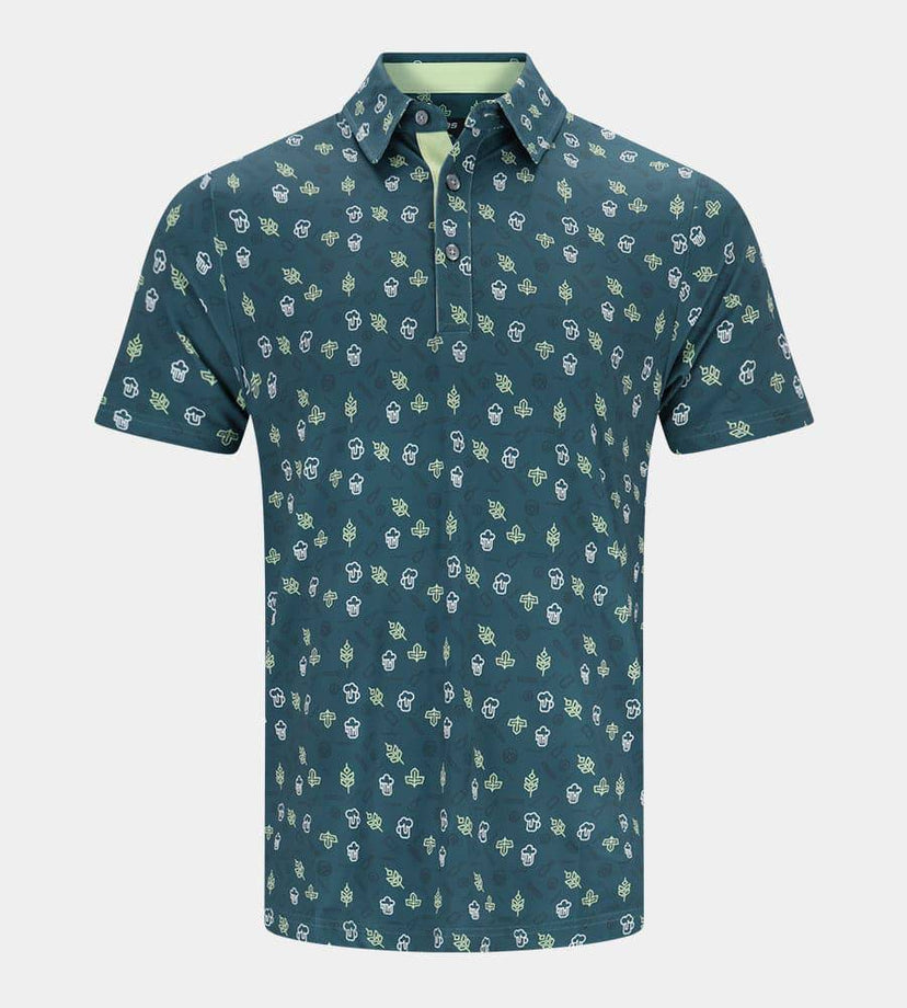 HOPS N BARLEY POLO - GROEN