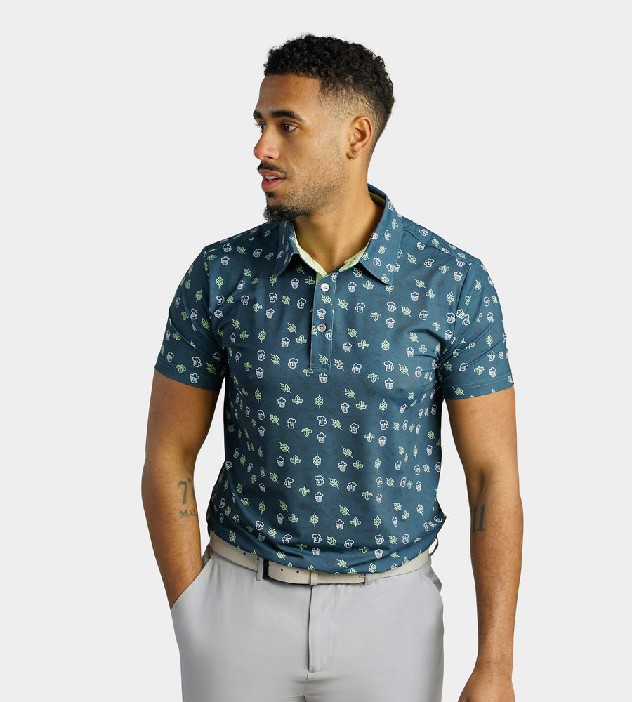 HOPS N BARLEY POLO - GREEN