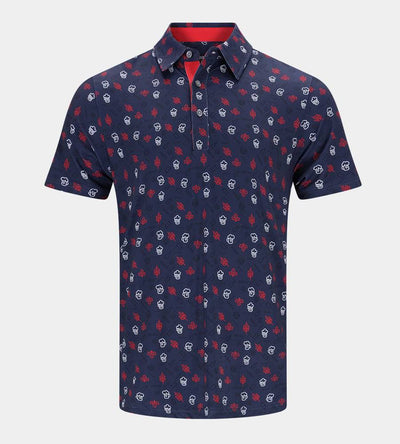 HOPS N BARLEY POLO - MARINEBLAU