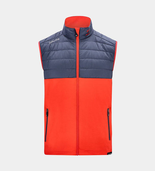 KIDS BLOQUE FIT GILET ROSSO NAVY