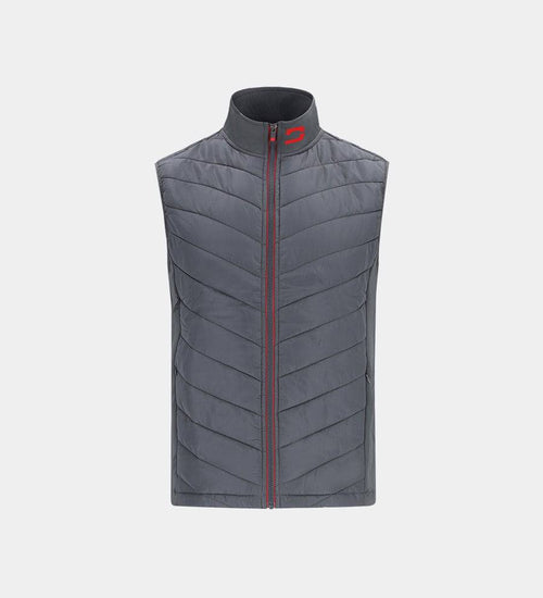 KIDS KYTE GILET - CHARCOAL / RED
