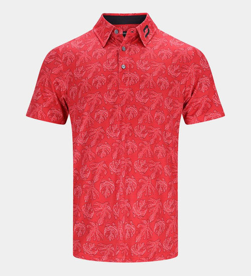 LEAFY POLO - RED