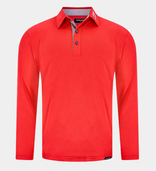 LONG SLEEVE TOUR POLO ROUGE