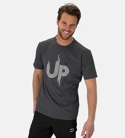 MEN'S NEVER GIVE UP T-SHIRT - GRIGIO