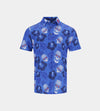 KIDS PINEAPPLE SKULLS POLO - AZUL/NARANJA