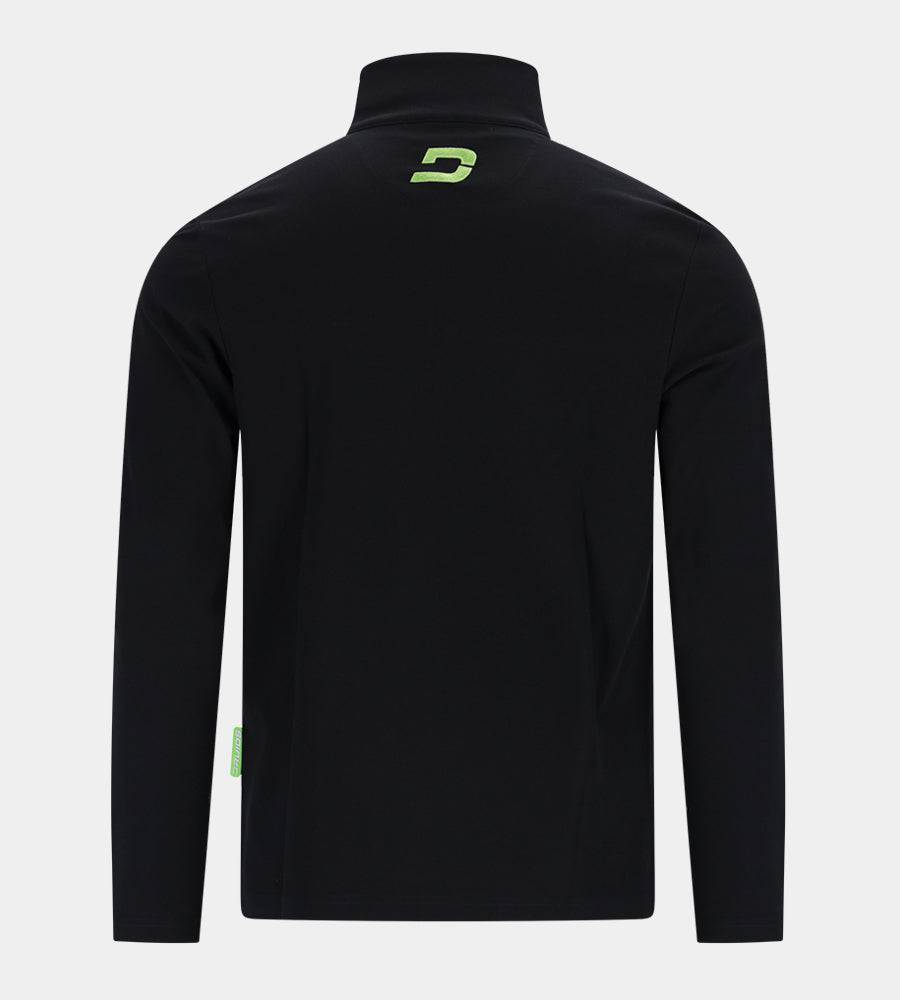 PIQUE MIDLAYER - SCHWARZ