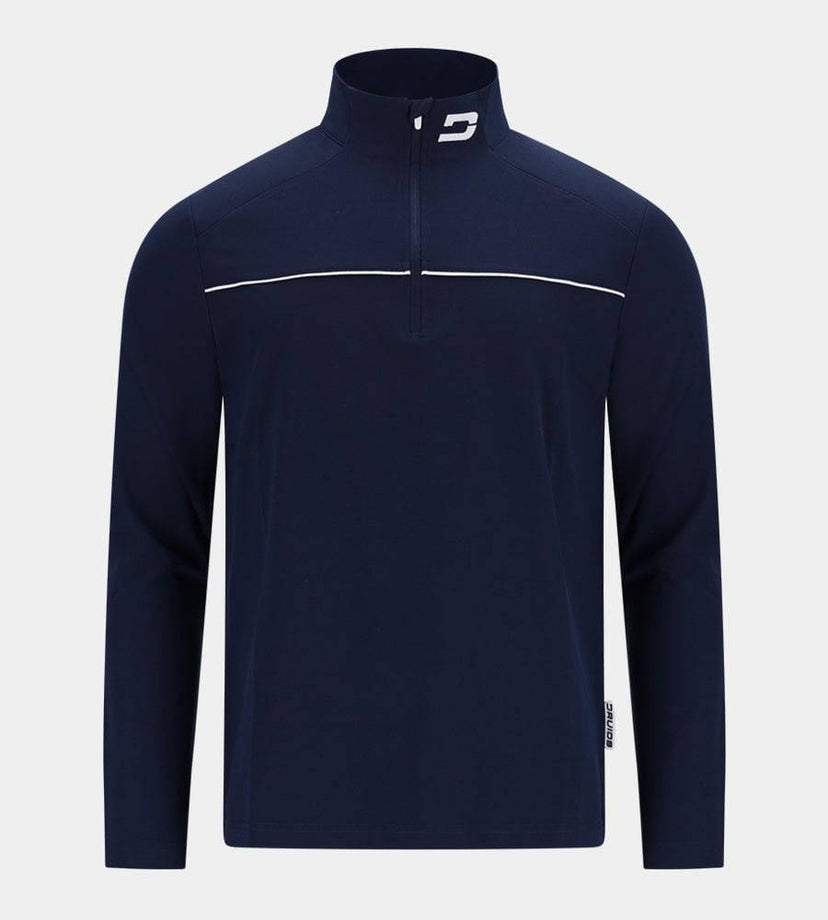 PIQUE MIDLAYER - BLEU MARINE