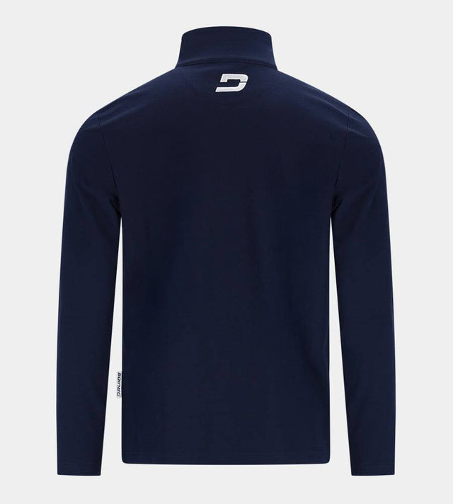 PIQUE MIDLAYER - BLEU MARINE