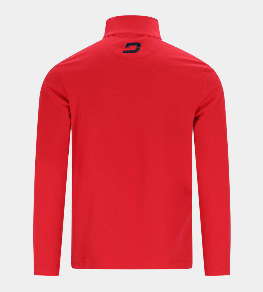 PIQUE MIDLAYER - ROT