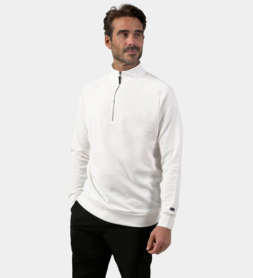 PLAYERS KNITTED MIDLAYER - BLANCO