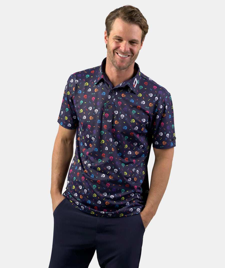 SKULLZ POLO - NAVY