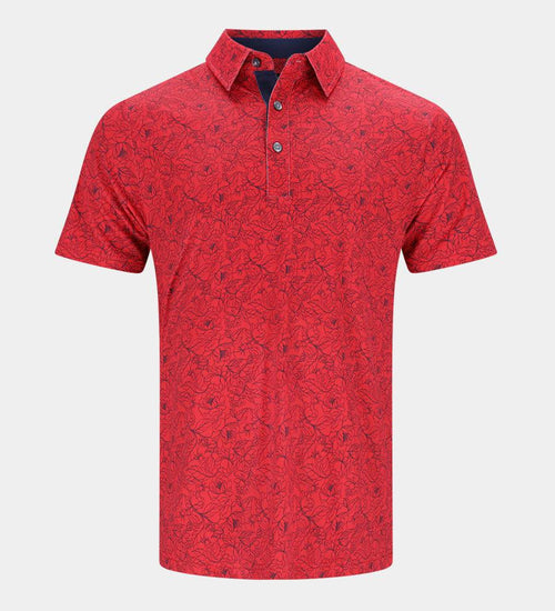 TAILORED POLO - ROUGE