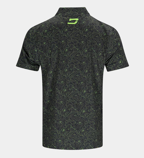 TAILORED PRIME POLO - BLACK/LIME