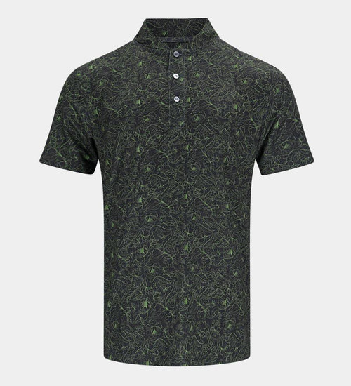TAILORED PRIME POLO - BLACK/LIME