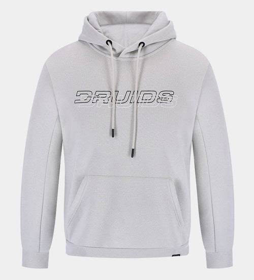 THE DOUBLE LOGO HOODIE - GRIS