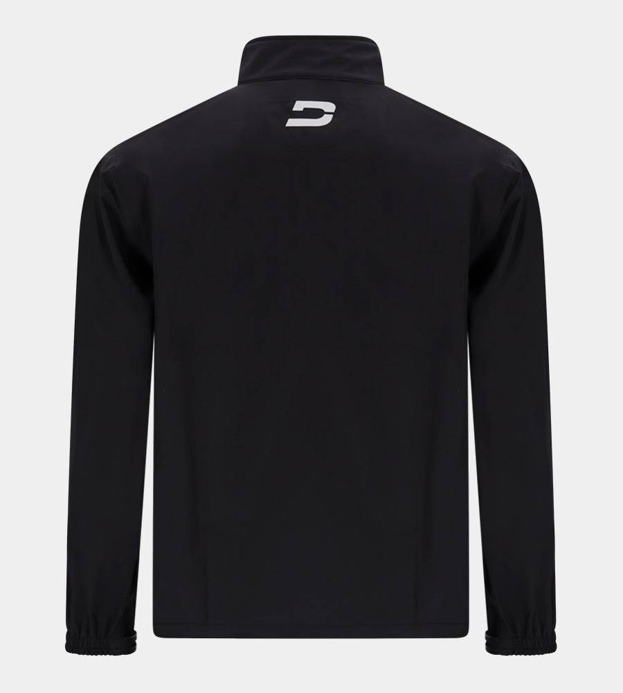 TWIN STRIPE RAIN JACKET - BLACK